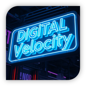 Digital Velocity Team neon sign